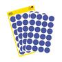 Label, 18 mm, circular, removeable, AVERY ZWECKFORM, indigo blue, 96 label/pack